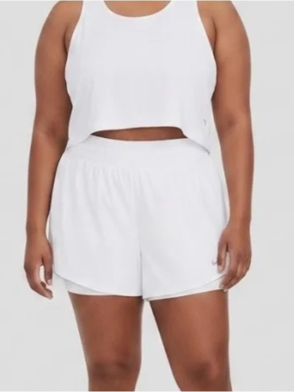 NWWT NIKE Women’s High-Waist White Athletic Shorts - L